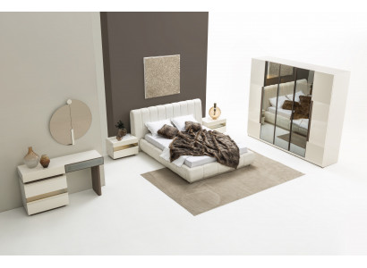 Komplettes 6-tlg. Schlafzimmer-Set in Beige – Für Stilvolles Wohnen