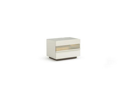 Eleganter Nachttisch in Beige – Modernes Design mit Stauraum