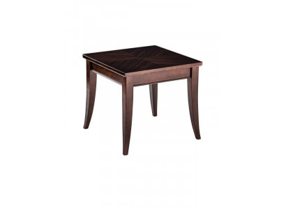 Klassischer quadratischer Couchtisch mit edlem Holzfurnierdesign