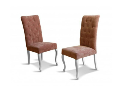 CHESTERFIELD STUHL SESSEL LEDER TEXTIL STOFF STÜHLE ECHTES HOLZ LUDWIK 108 PIK