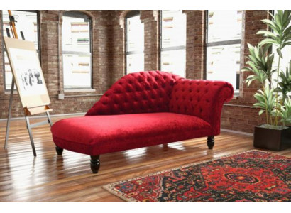 Leder Chesterfield-Sofa modern in Schwarz
