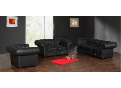 Chesterfield Ledersofa Sofagarnitur Komplette Sofa Couch Garnitur Ledersofa Neu