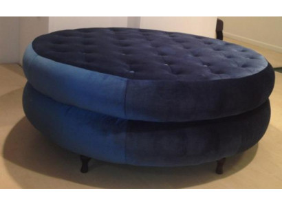 Chesterfield Hocker Ottomane Rundhocker Fußhocker Chaise Poufa Big Neu  MESSINA