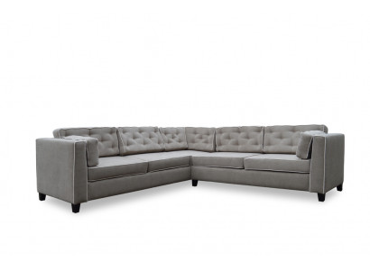 Maßanfertigung Couch Ecksofa Sofa Polster Chesterfield Ecke Garnitur #Neu# Dove