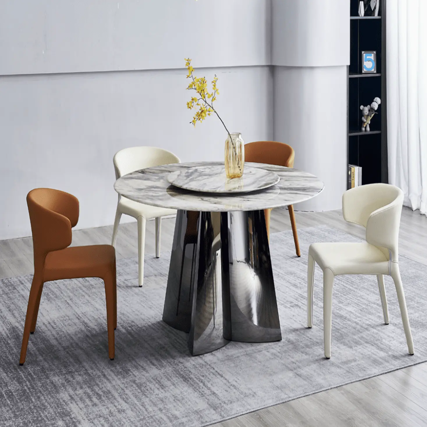 Plateau de table élégant en bois