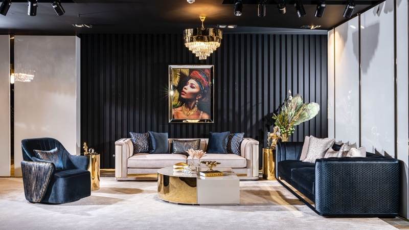 pièce avec mobilier