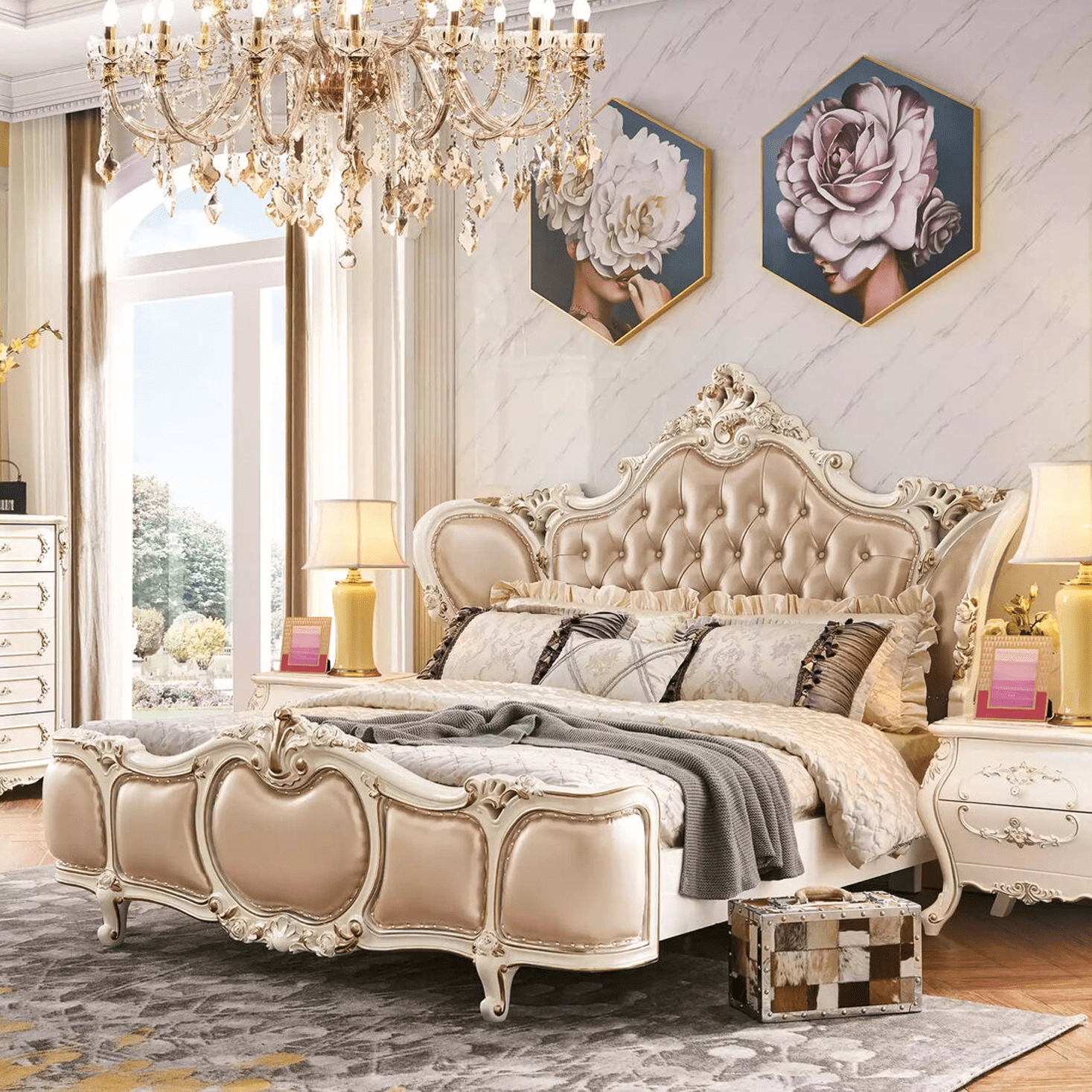 Lit double beige